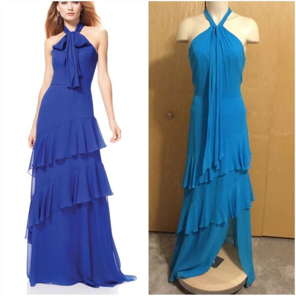 Theia Dresses & Skirts - Theia Ruffled Chiffon Gown STYLE #: 883210